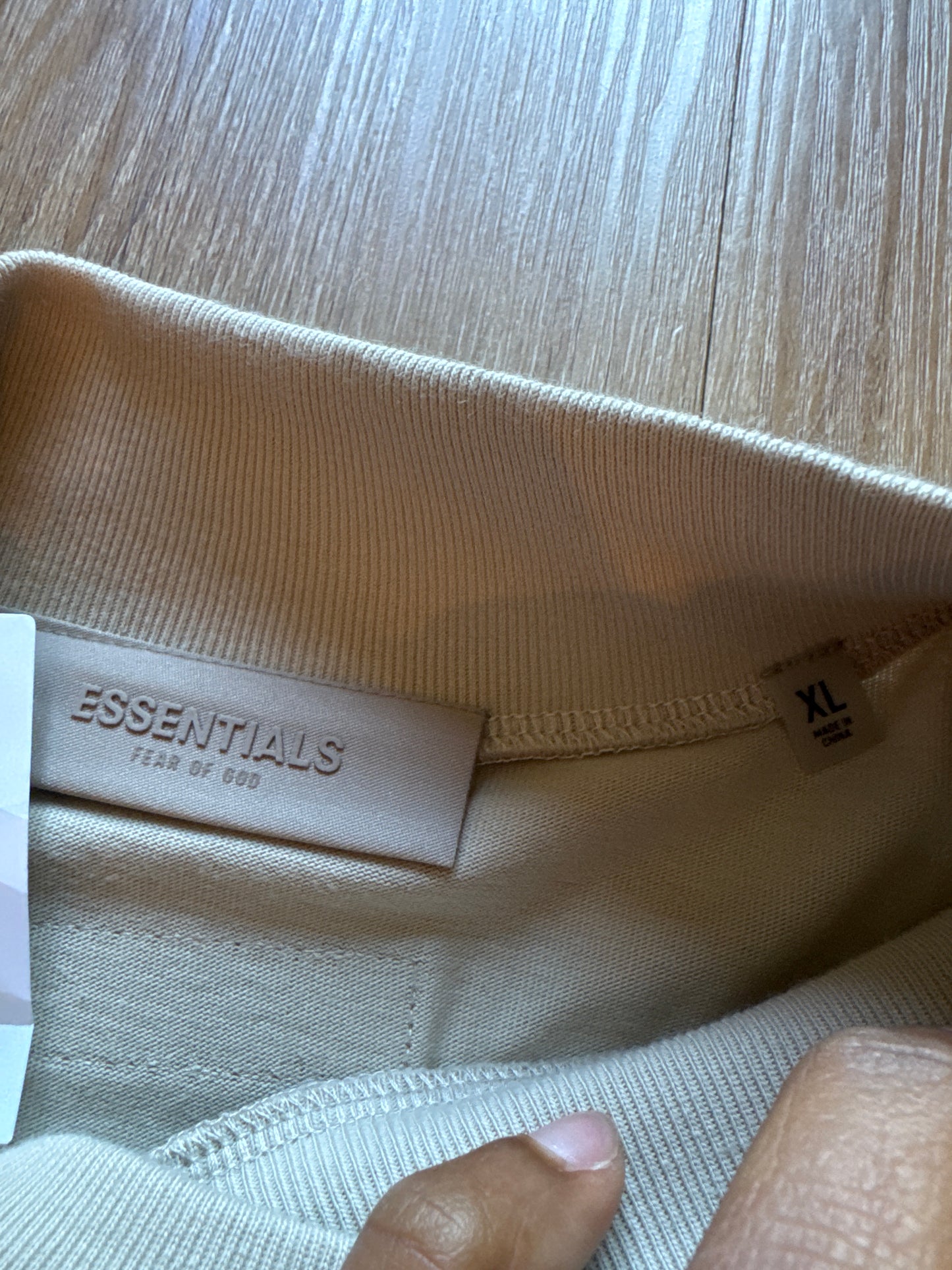 Fear Of God Essentials Long Sleeve Wheat Tee