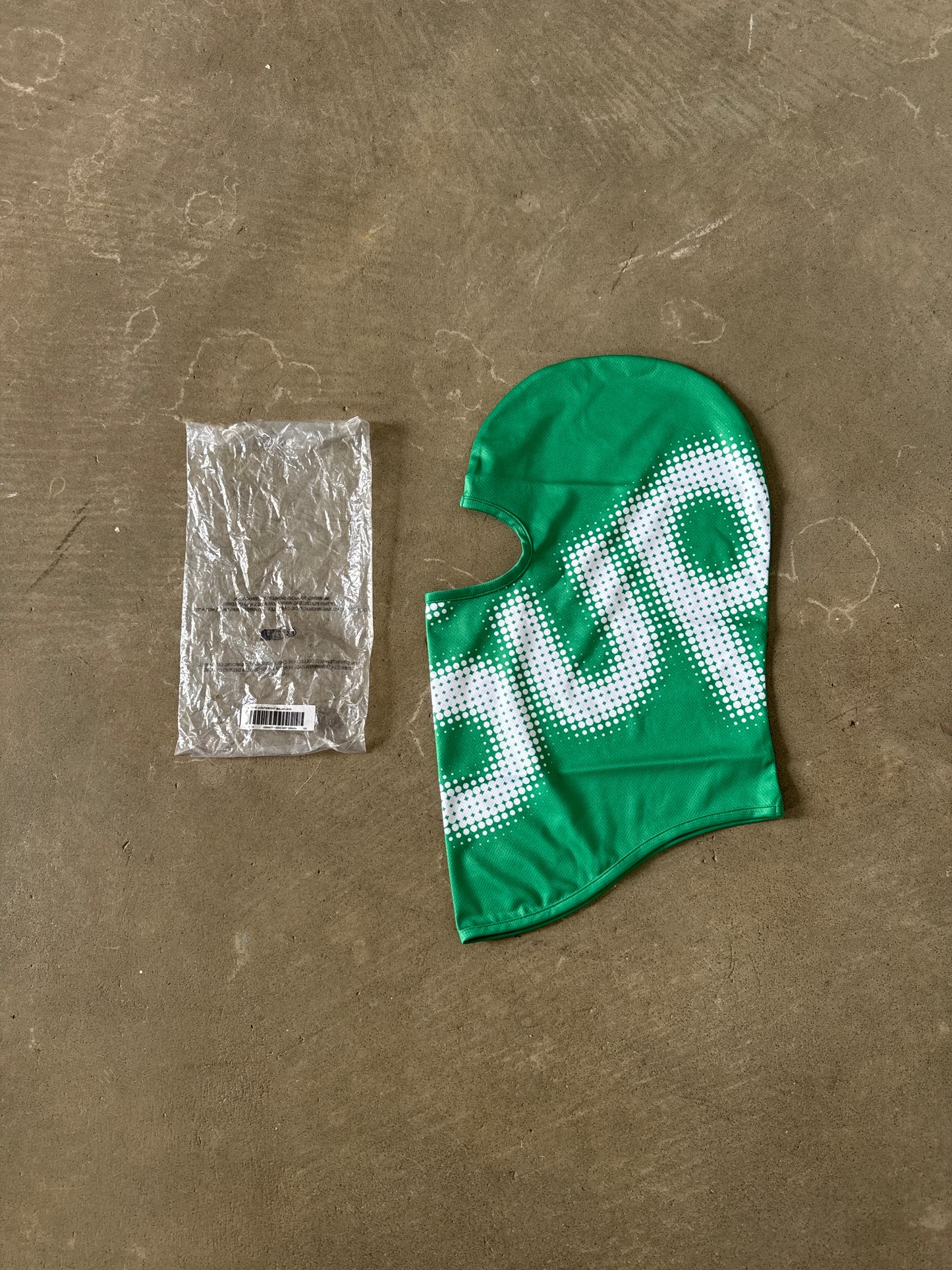 Supreme Halftone Lightweight Green Balaclava (SS24)