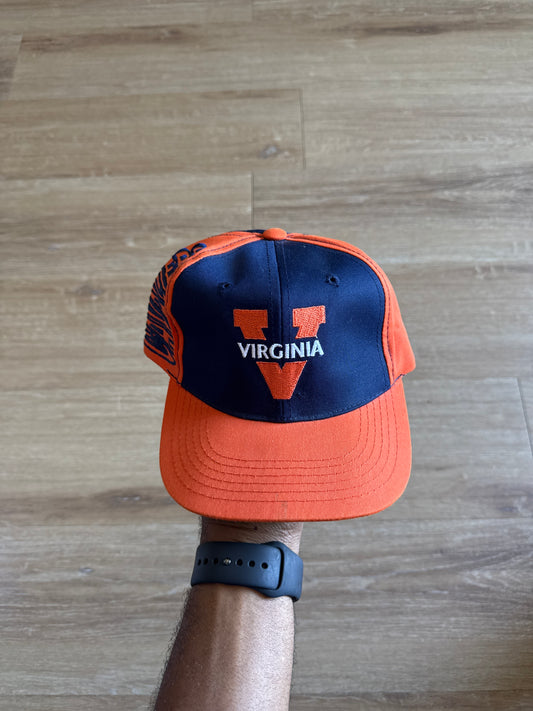 Vintage 90s Youth University Of Virginia Cavaliers Snapback Hat