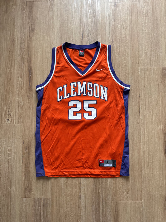 Vintage Nike University Of Clemson Tigers Basketball Jersey