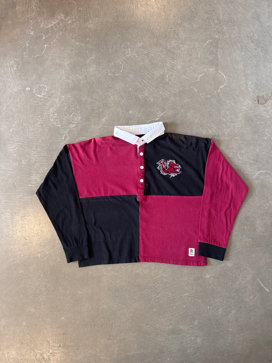 Pressbox Women’s University Of South Carolina Gamecocks Boxy Rugby Polo Shirt