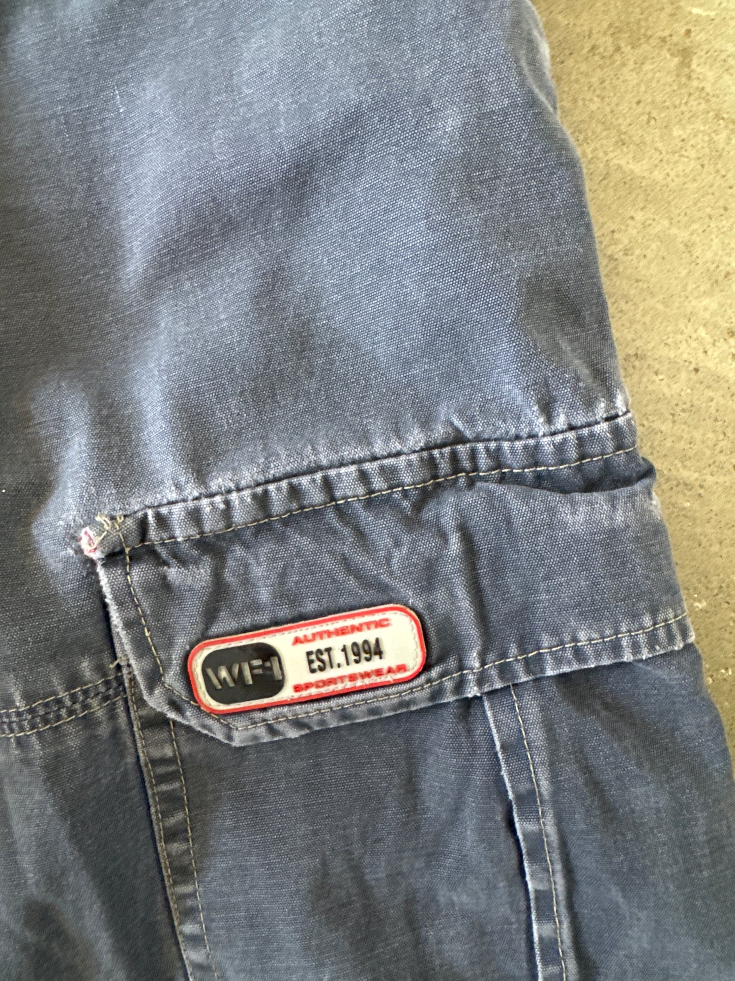 Vintage WF1 Faded Navy Utility Cargo Short