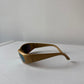 Vintage 90s Catfish Oval Gold Sunglasses