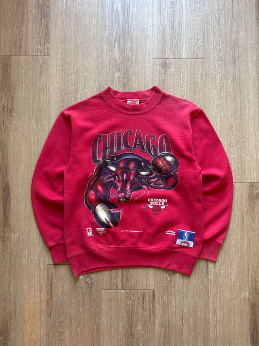 Vintage Youth 1994 Nutmeg Chicago Bulls Double Sided Bull Sweatshirt