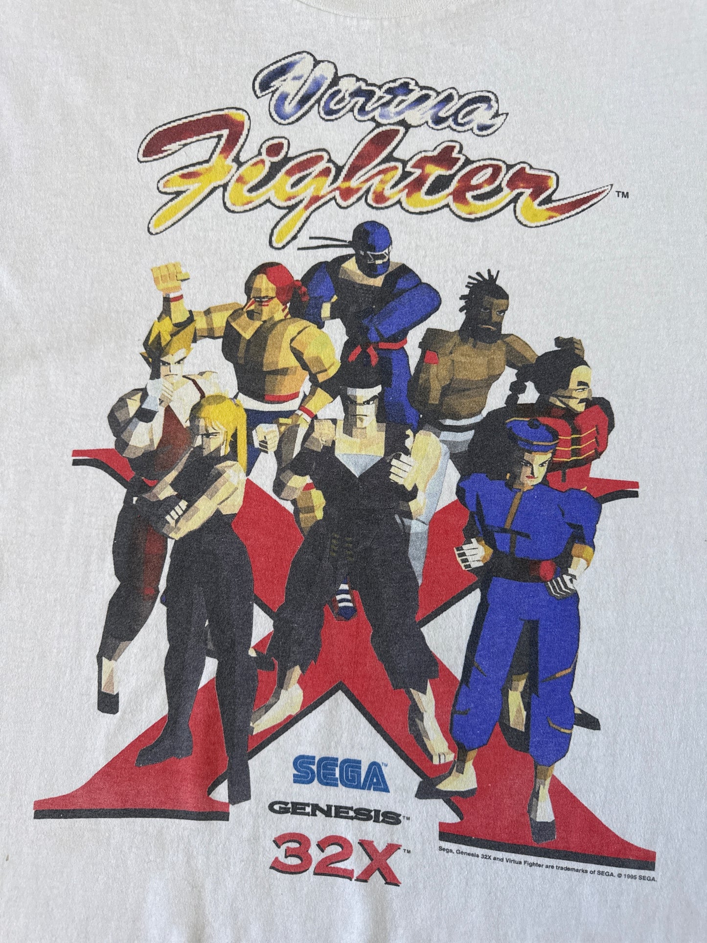 Vintage 1995 Sega Genesis Virtua Fighter Sega Genesis 32X Promo Tee