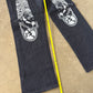 Evisu Gray Dog Japanese Art Selvedge Denim Jeans