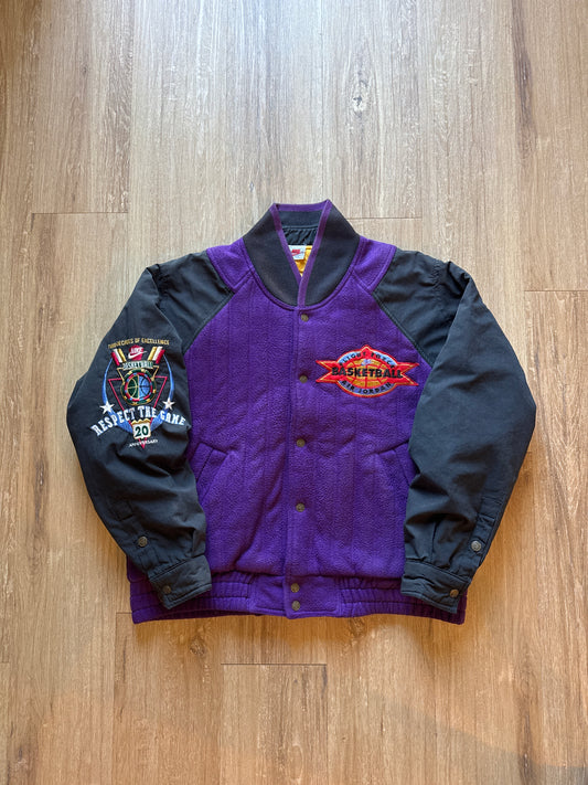 Vintage 1992 Nike Air Jordan Flight Force Basketball 20th Anniversary Respect The Game Jacket