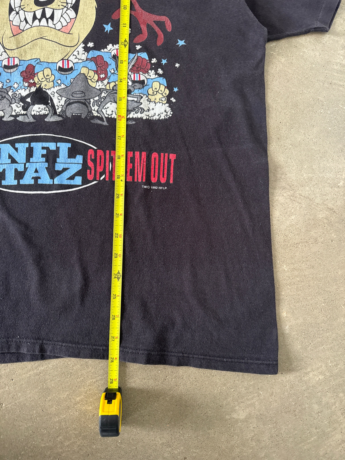 Vintage 1992 Houston Oilers NFL Taz Looney Tunes Tee