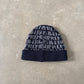 Supreme 3M Reflective Repeat Black Beanie