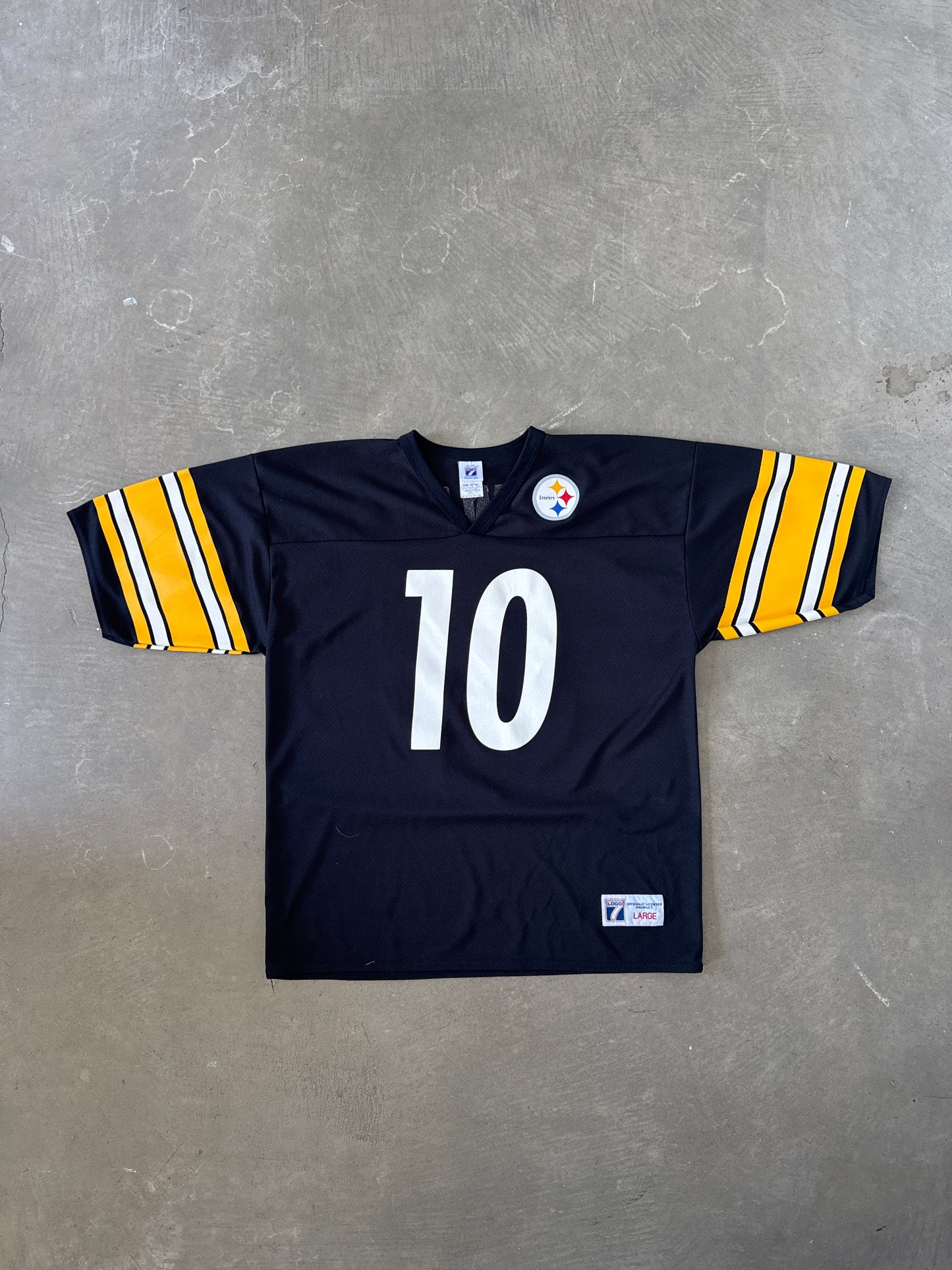 Vintage Logo 7 Pittsburgh Steelers Kordell Stewart Football Jersey