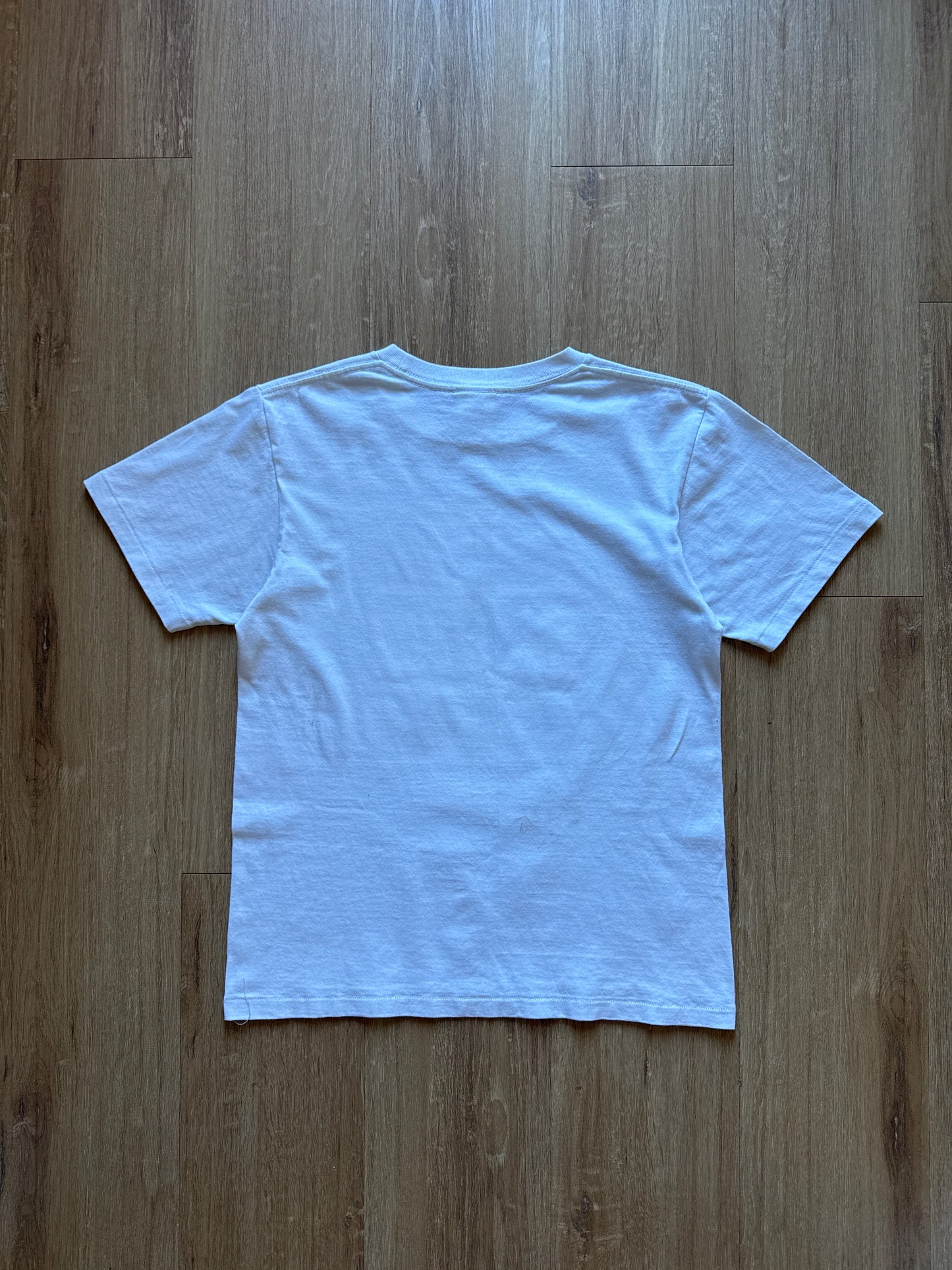 A Bathing Ape Bape Burberry Check By Bathing White Beige Tee
