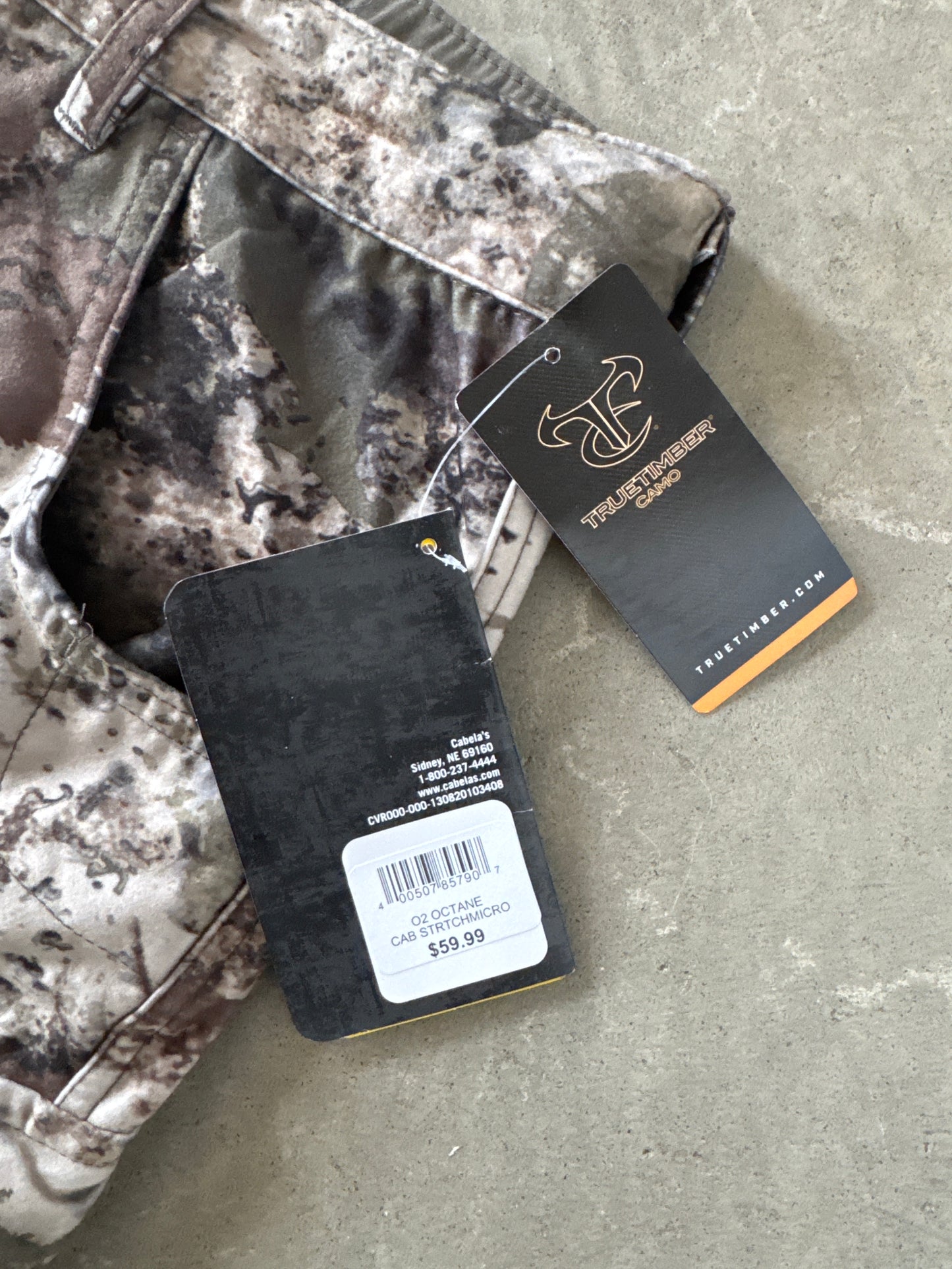 Cabela’s Mircotex Stretch o2 Octane Forest Camo Cargo Pants