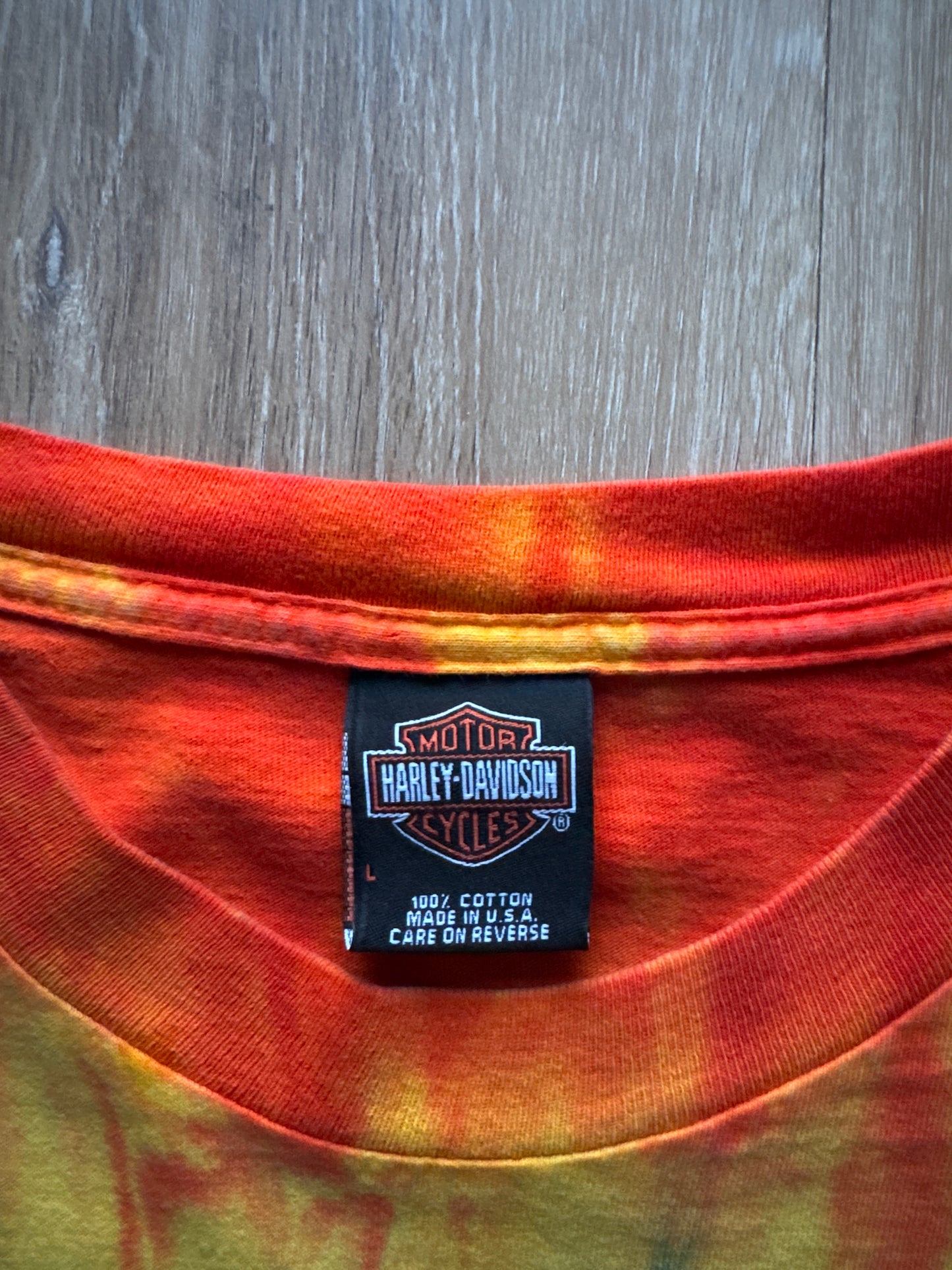 Vintage Harley Davidson Tie Dye Myrtle Beach Long Sleeve