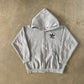 Vintage 90s Adidas Boxy Grey Hooded Zip Up