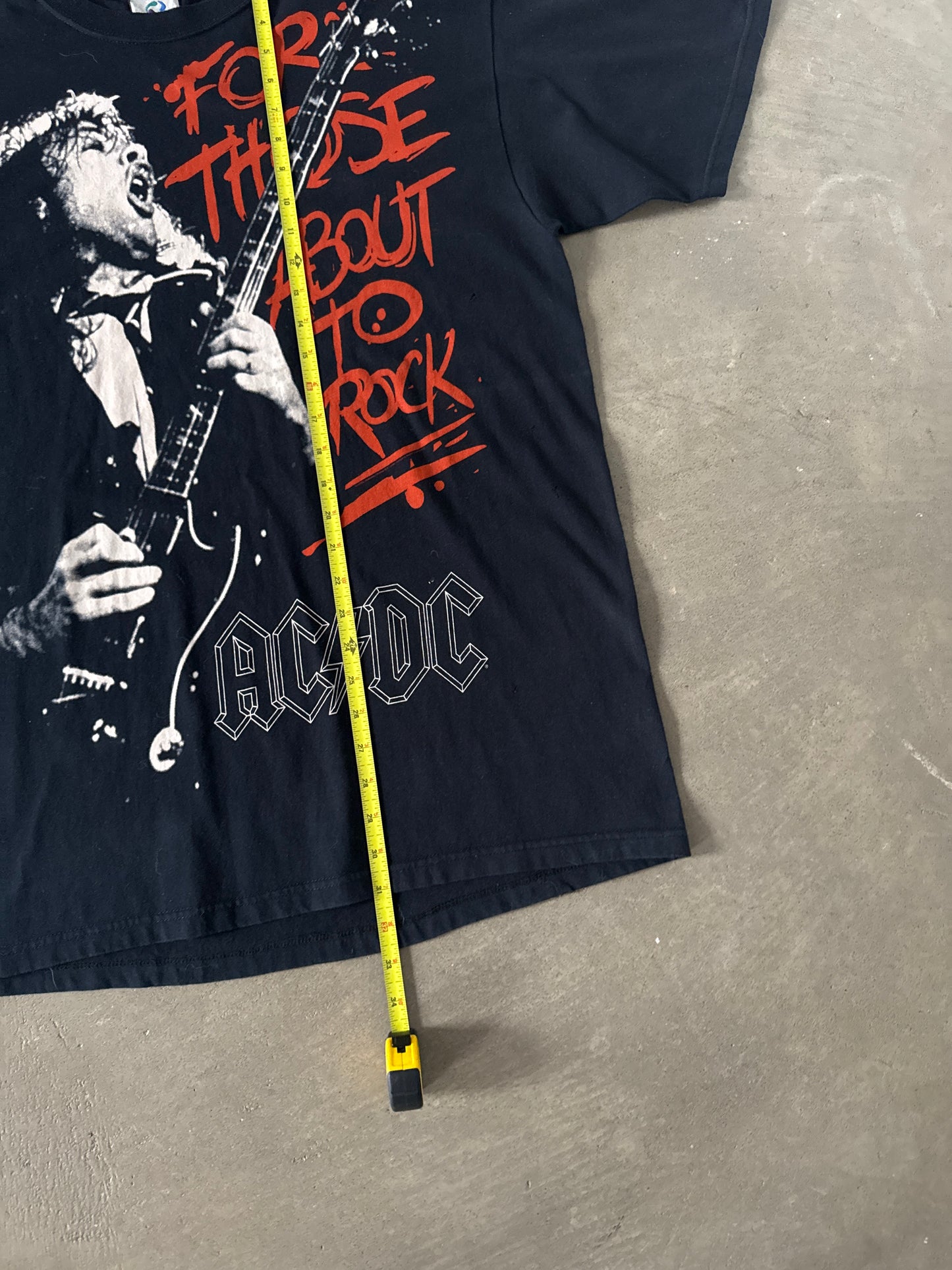 Vintage Liquid Blue AC/DC For Those About to Rock We Salute You Shirt