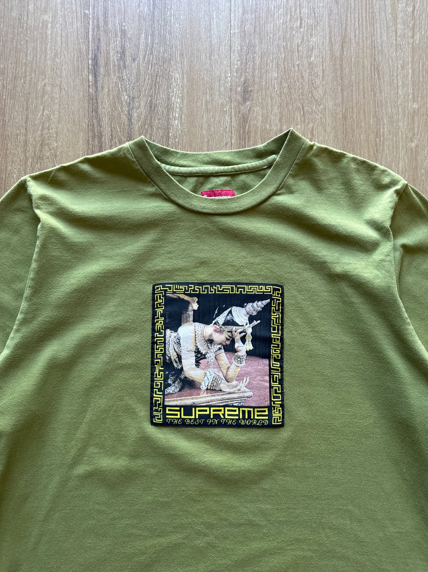 Supreme Best In The World Palm Olive Long Sleeve Tee