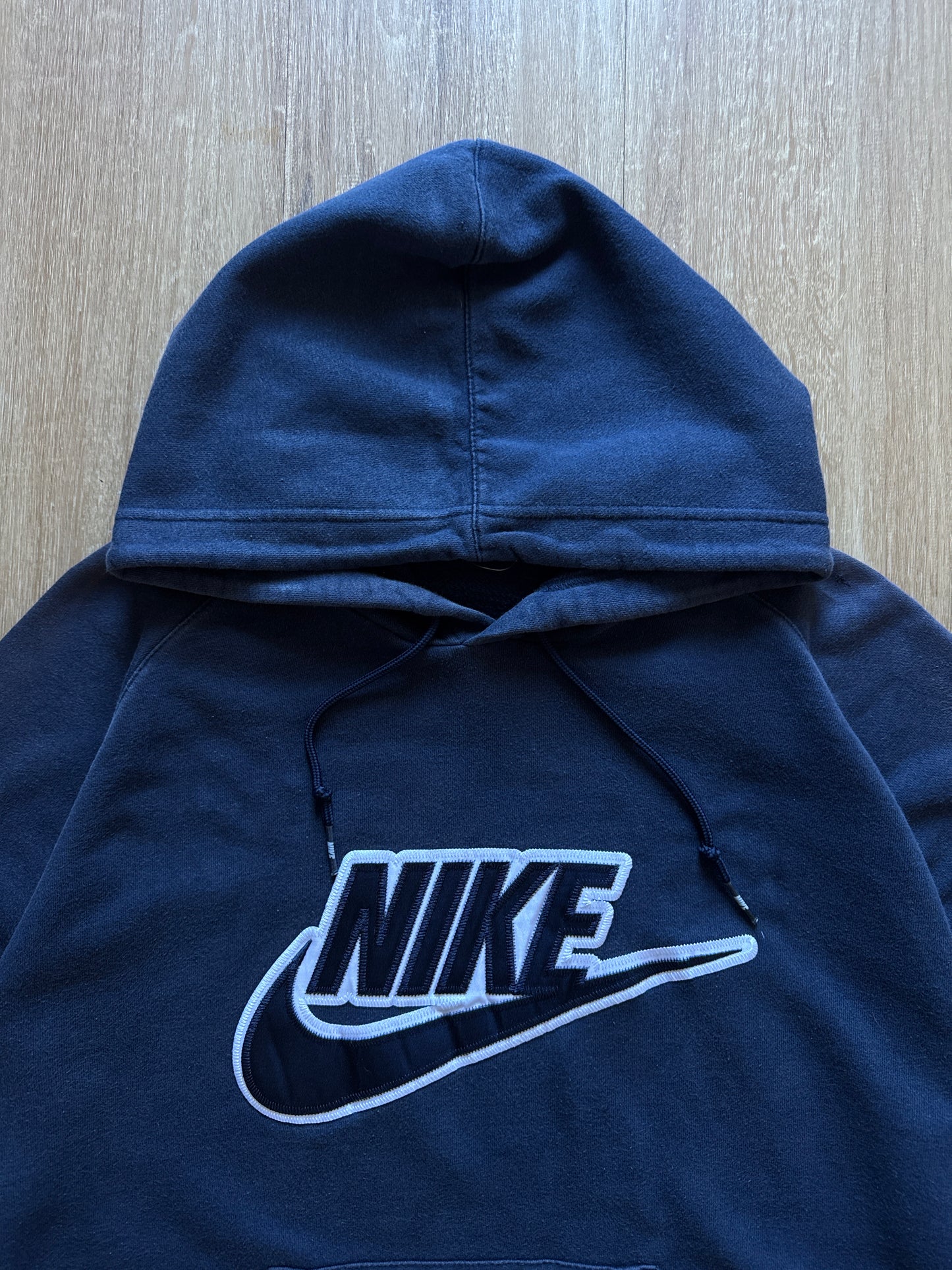 Vintage Nike Navy Embroidered Logo Hoodie