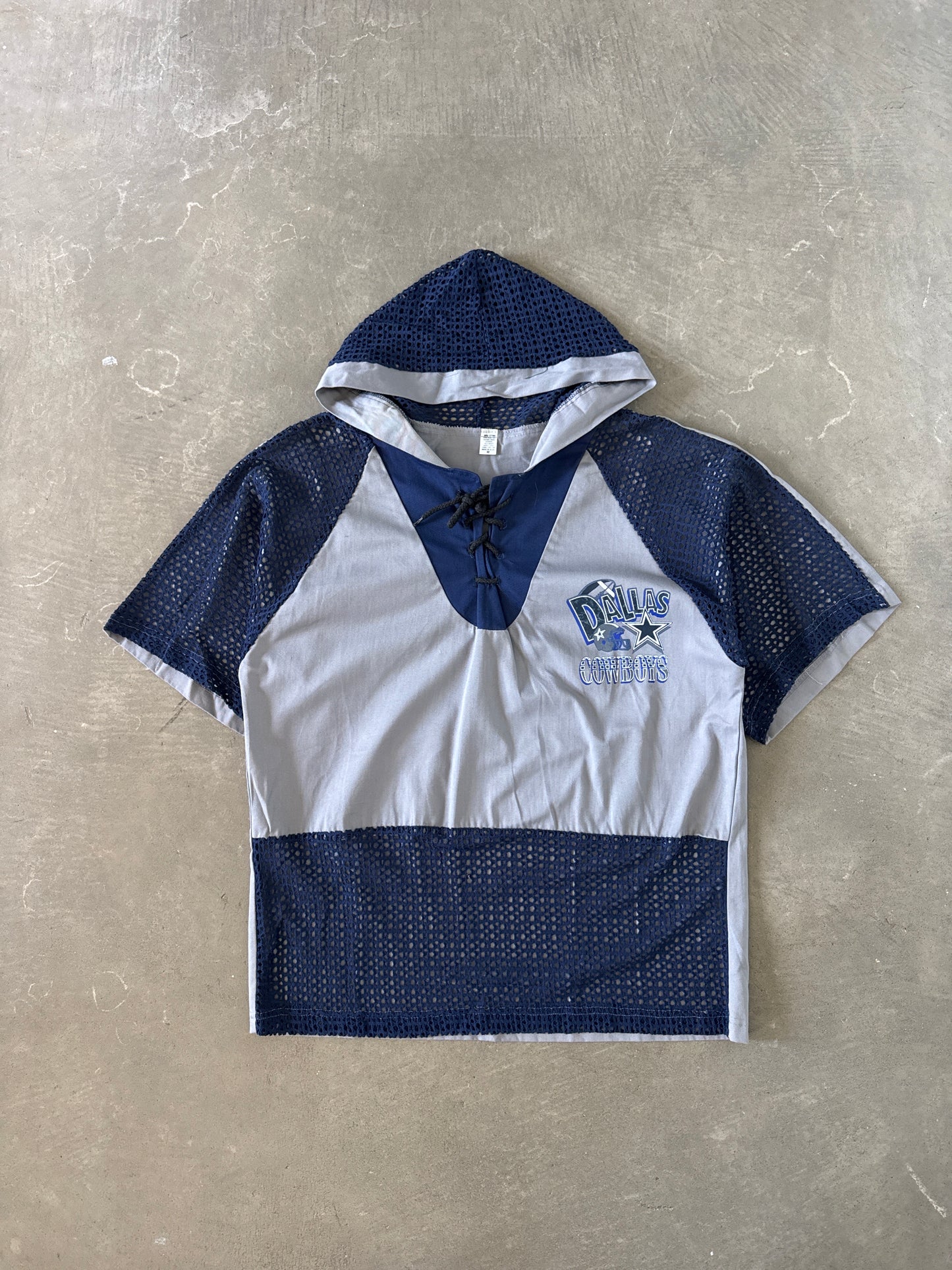 Vintage 90s Dallas Cowboys Hoodied Tee Shorts Set