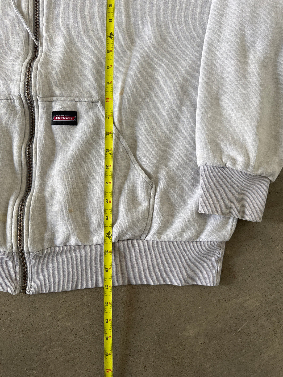 Vintage Dickies Distressed Thermal Lined Hooded Zip Up
