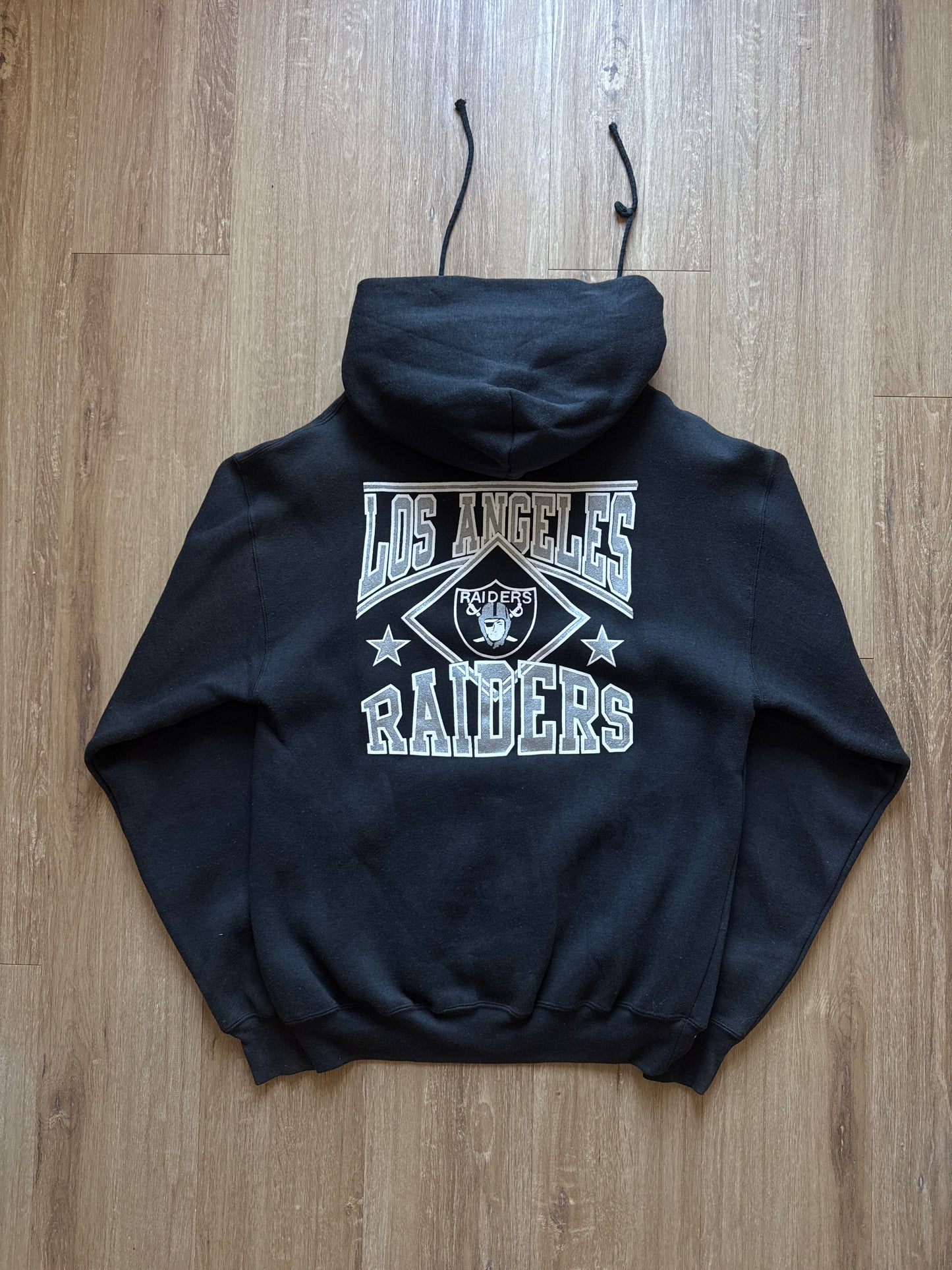 Vintage 80s NFL Los Angeles Raiders Football Full Zip Up Hoodie