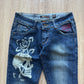 Y2K Ed Hardy Women’s Skulls Skeleton Rose Denim Jeans