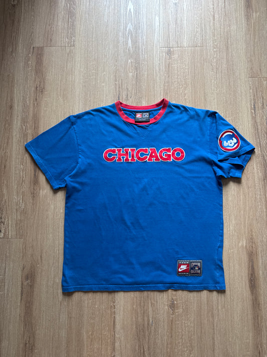 Vintage Nike Cooperstown Collection Chicago Cubs MLB Embroidered Tee