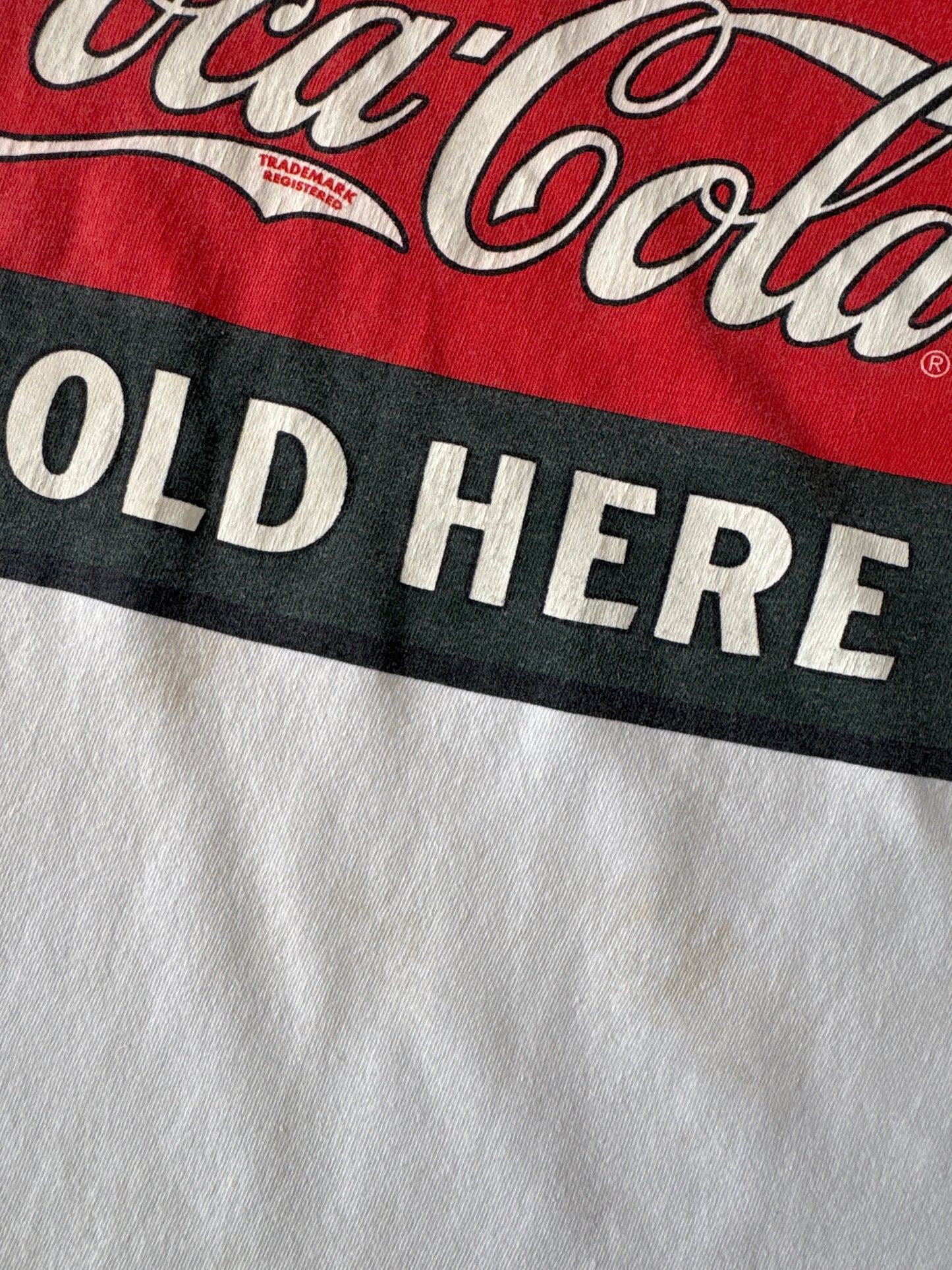Vintage 1993 Coca Cola Sold Here Tee