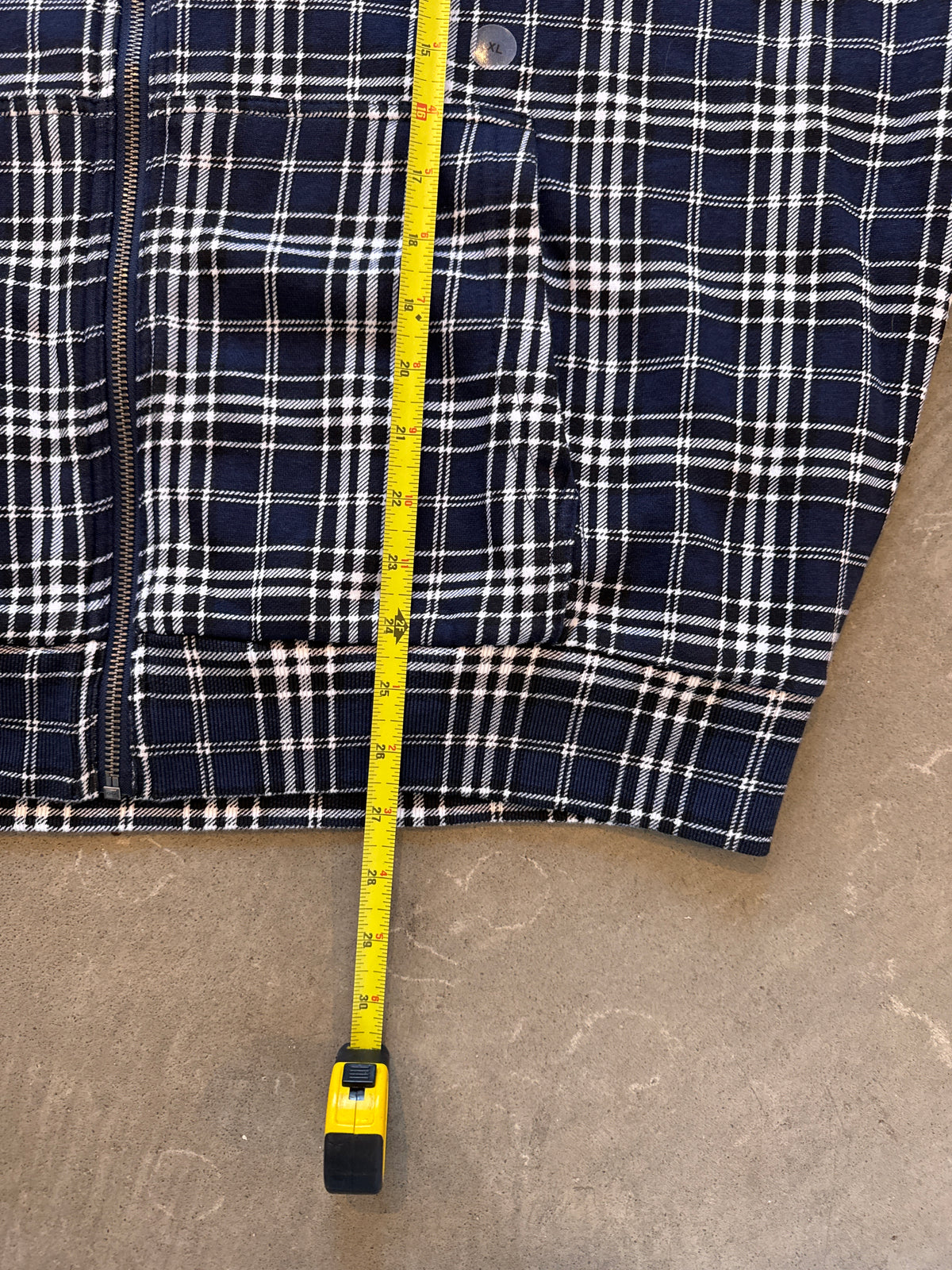 Aeropostale Cloud Soft Plaid Reversible Boxy Full-Zip