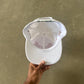 Supreme New York 6-Panel White Snapback Hat