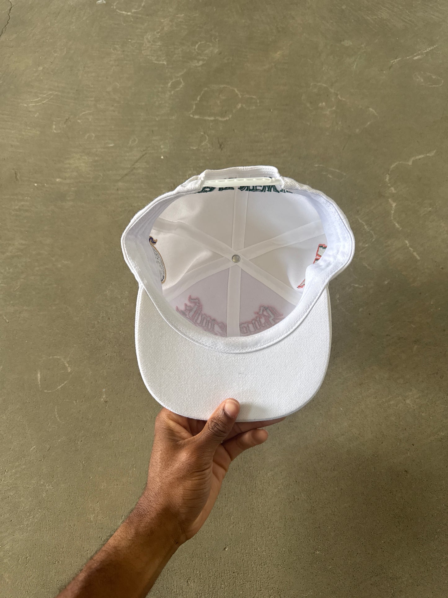 Supreme New York 6-Panel White Snapback Hat