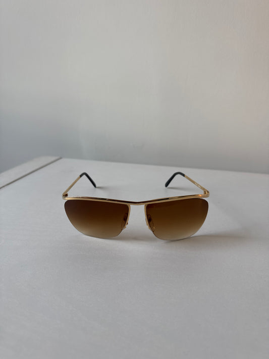 Vintage 90s Gold Frame Sunglasses