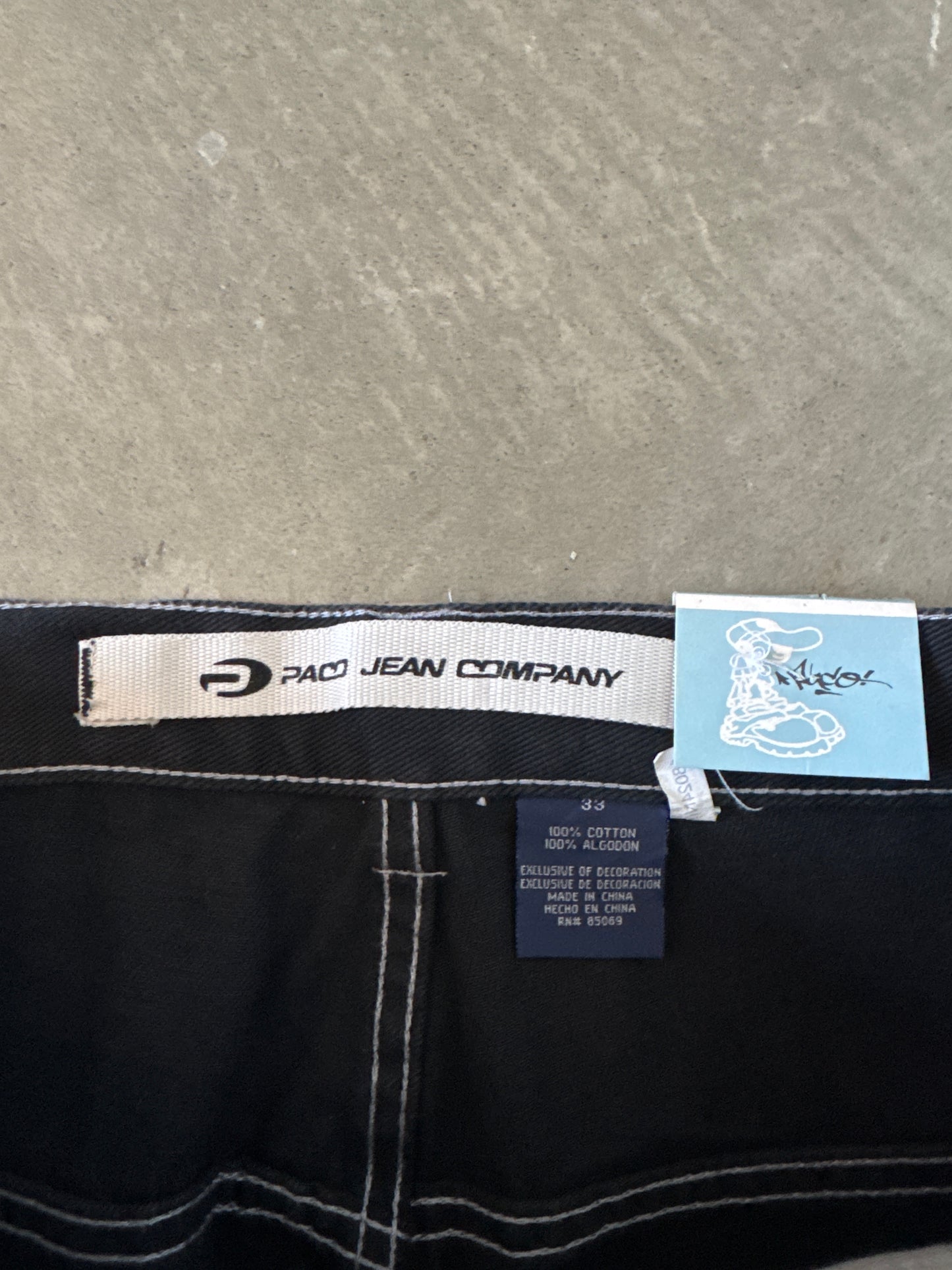 Vintage Y2K Paco Grand Slam Embroidered Denim Shorts