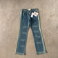 Vintage Y2K Women’s Enyce Low Rise Bleach Stripe Denim Jeans