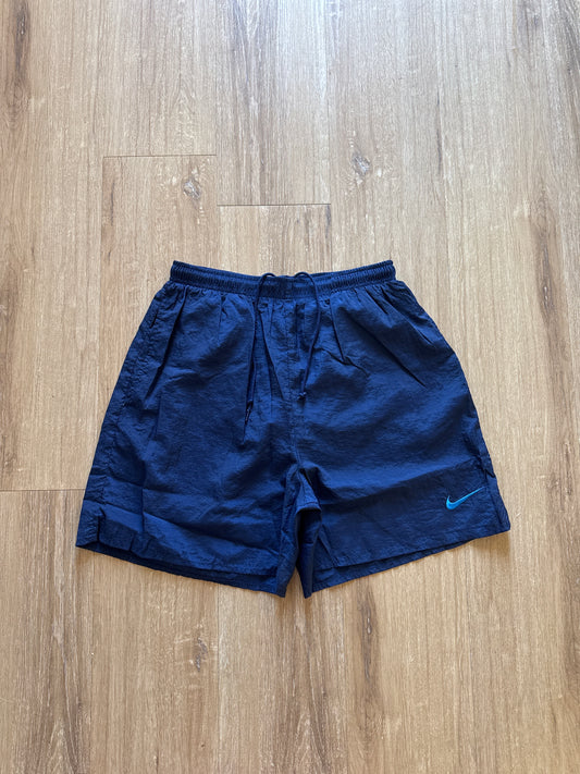 Vintage Nike Swoosh Navy Logo Shorts