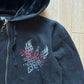 Vintage Y2K Women’s Harley Davidson Hooded Zip Up Jacket
