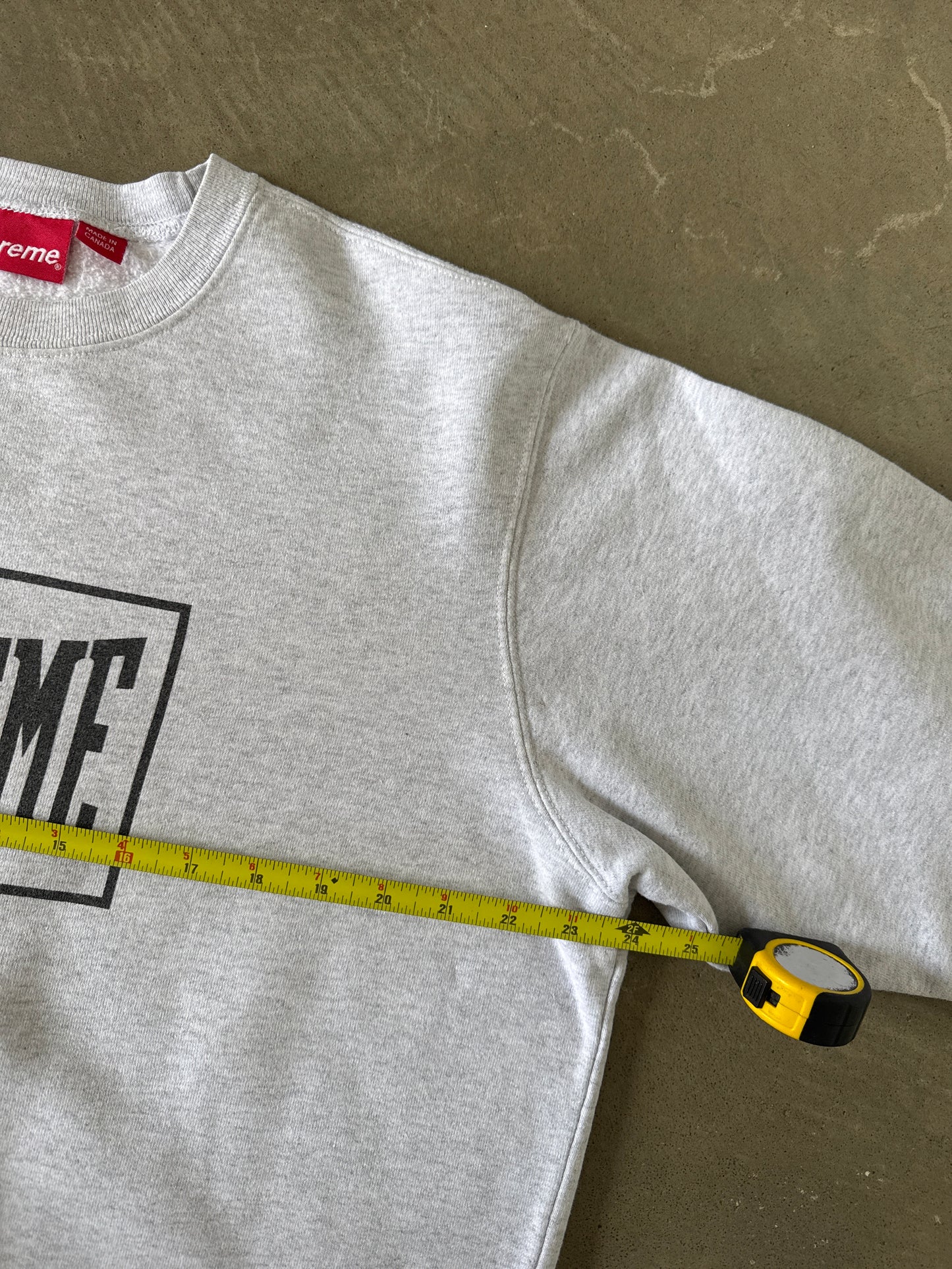 Supreme Warm Up Ash Grey Crewneck (SS19)
