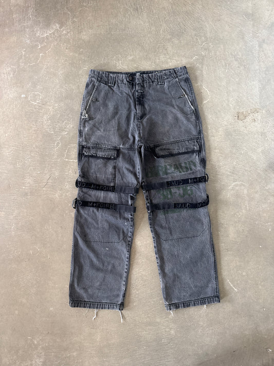 Vintage Marithe Francois Girbaud Distressed Thrashed Utility Pants