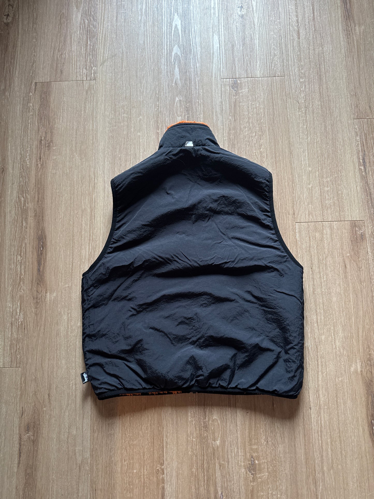 Stussy Sherpa Reversible Tangerine Vest