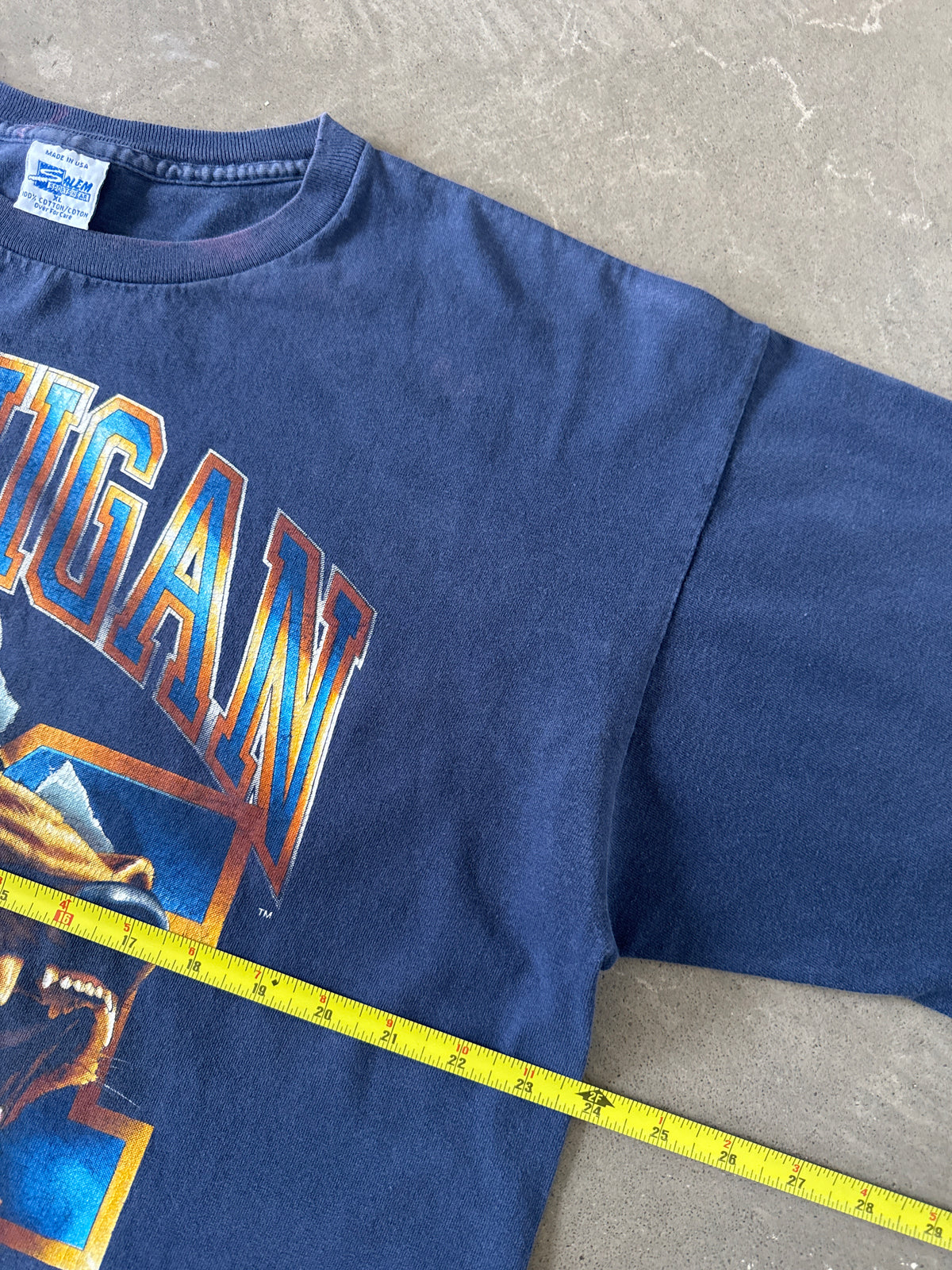 Vintage 1992 Salem Sportswear Michigan Wolverines Tee