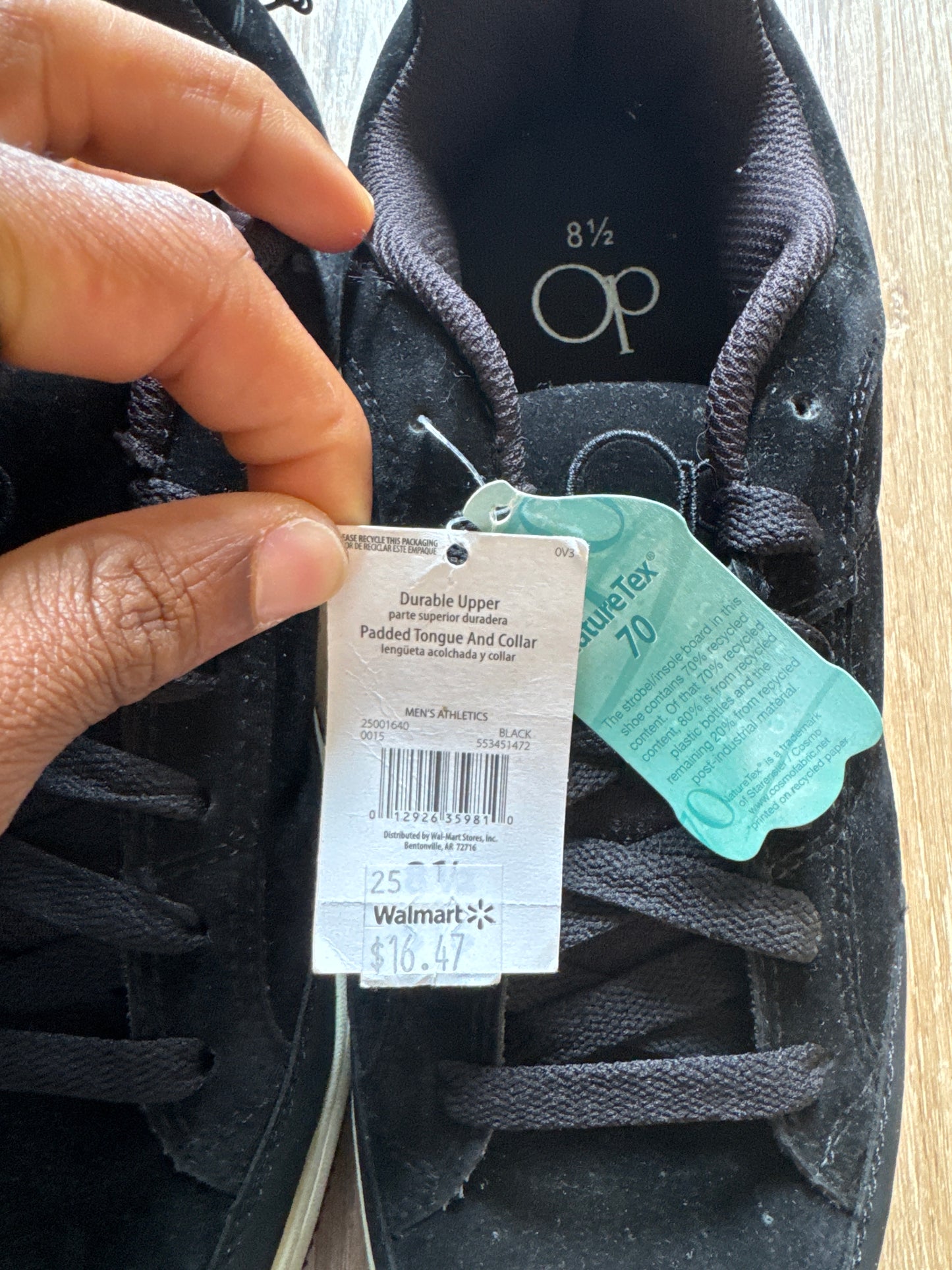 Ocean Pacific Black Suede Bulky Skate Shoes