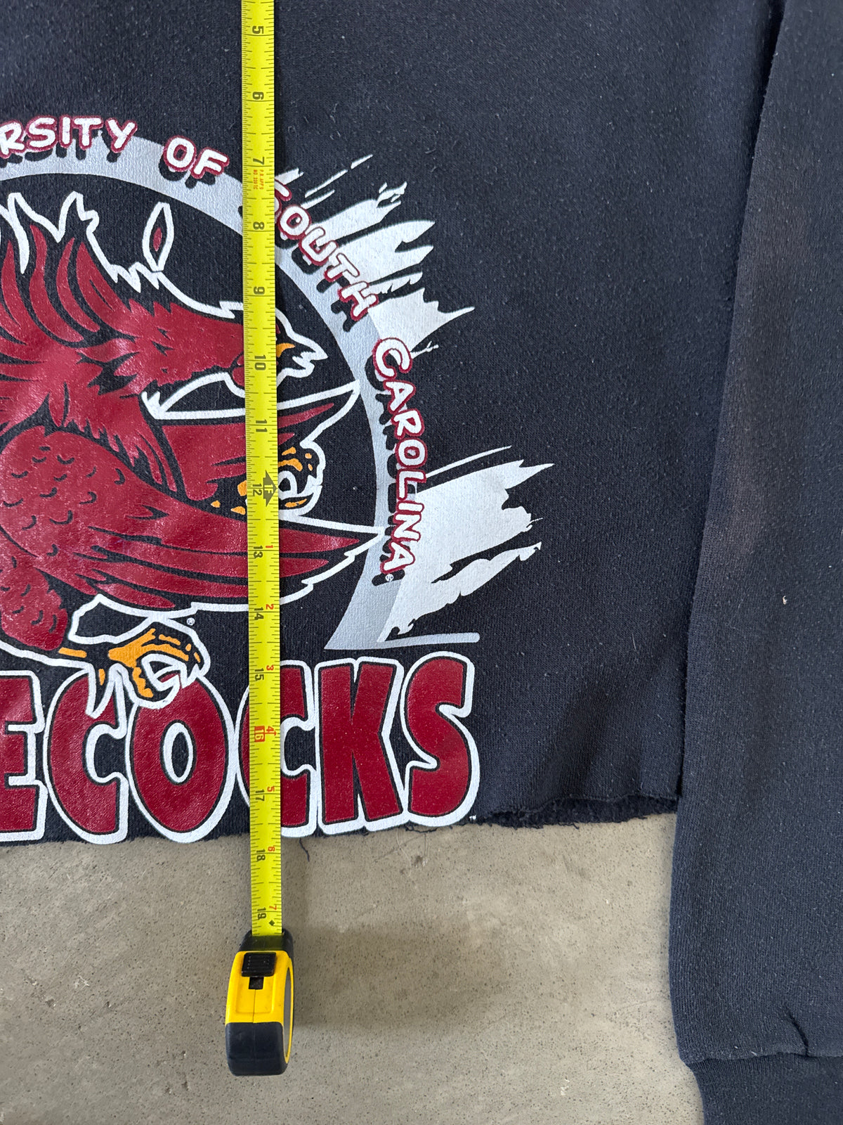 Vintage 90s University Of South Carolina Gamecocks Cropped Sweatshirt