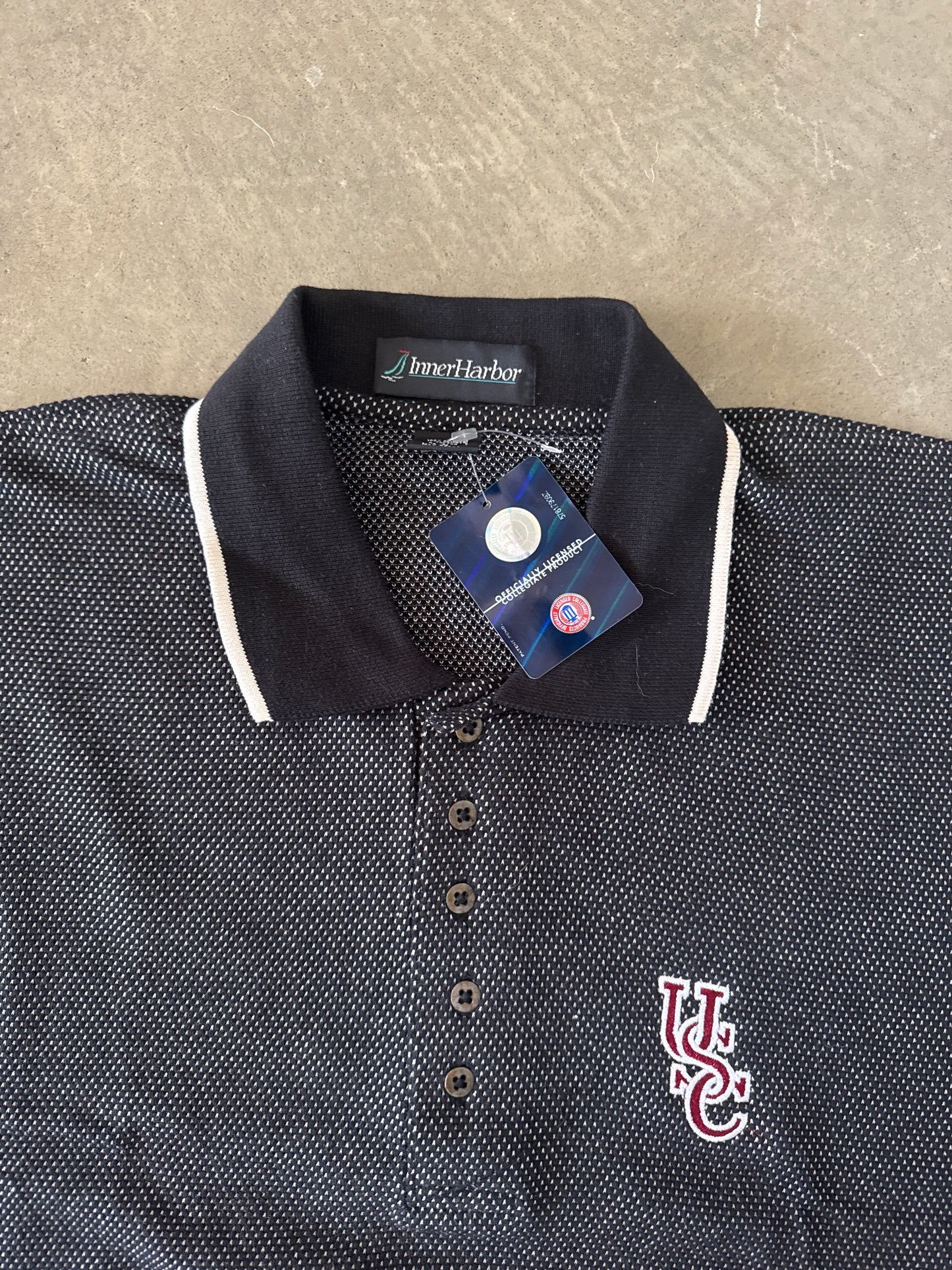 Vintage University Of South Carolina Gamecocks Embroidered Logo Polo