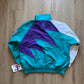 Vintage 90s Logo Athletic Charlotte Hornets Sharktooth Windbreaker Jacket