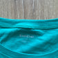 Y2K Women’s Bebe Bedazzled Teal Blue Logo Tee