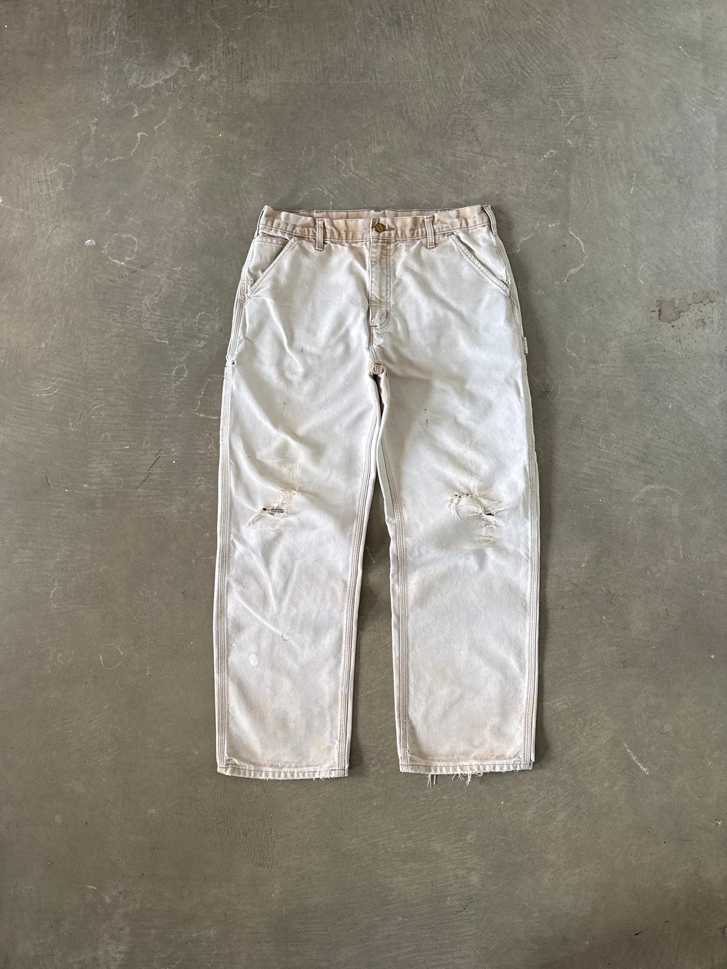 Vintage Carhartt Distressed Tan Carpenter Pants