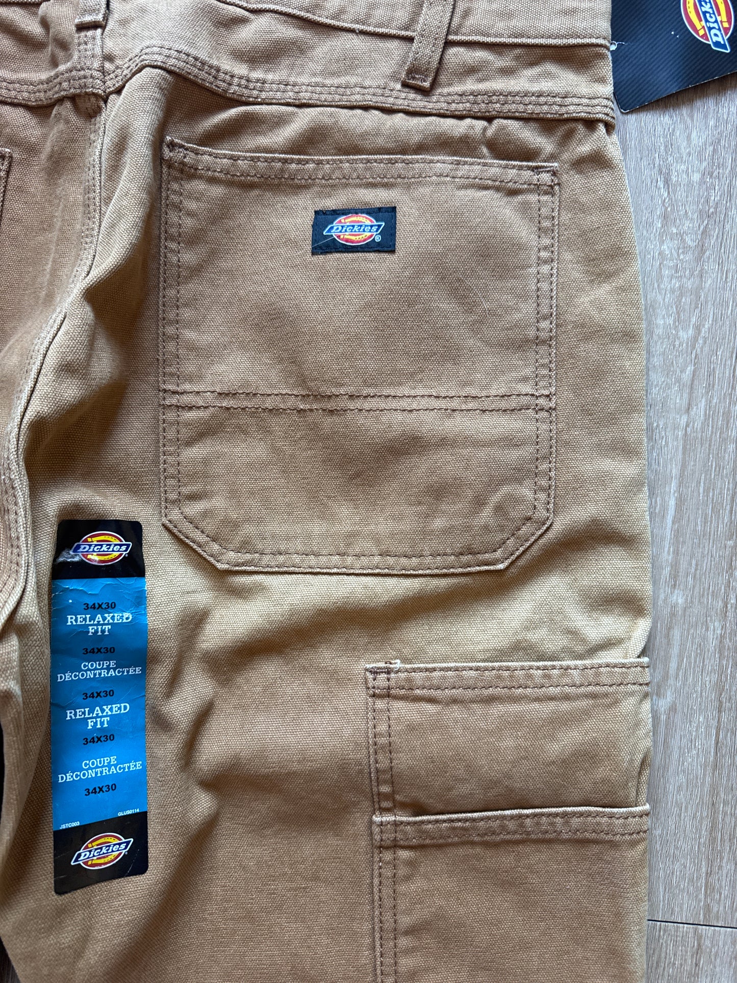 Dickies Dark Tan Relaxed Straight Double Knee Carpenter Pants