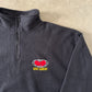 Vintage Wu Wear Fleece Embroidered Logo Quarter Zip Pullover