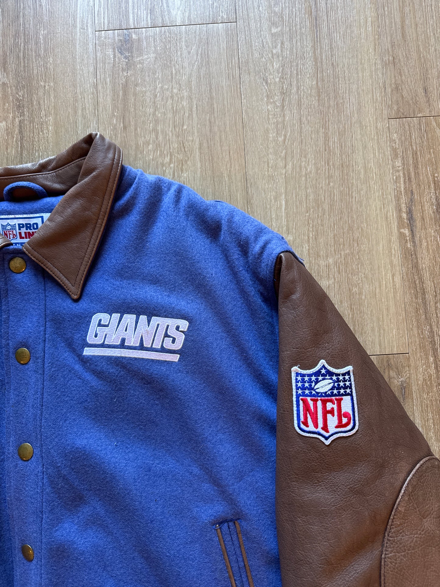 Vintage Starter Pro Line New York Giants Leather Jacket
