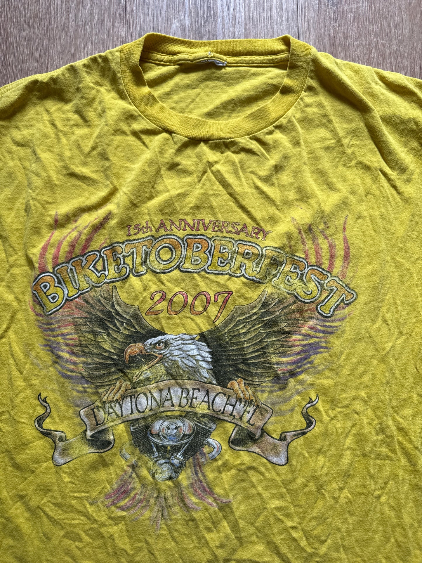 Vintage 2006 Biketoberfest Daytona Beack 15th Anniversary Tee