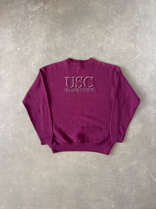 Vintage 90s University Of South Carolina Gamecocks Embroidered Sweatshirt